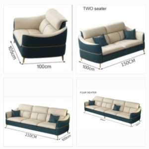 luxury two tone padded armchair sofa