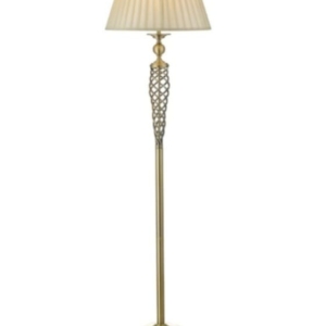 luxury classic antique bras gold pleated shape floor spiral floor lamp