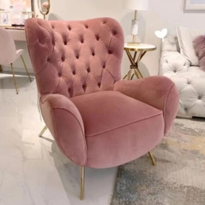 single fabric sofa modern high wing back chesterfield armchair sofa