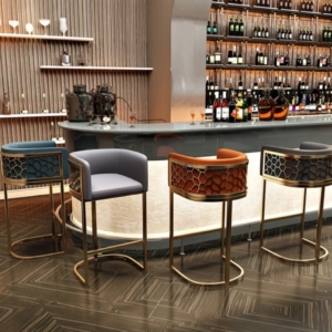 stainless steel honeycomb bar stool