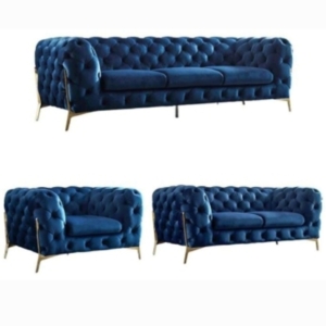 luxury velvet button armchair sofa