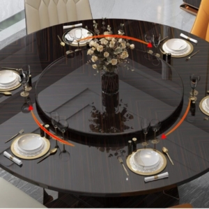 round dining table with turntable