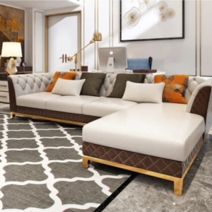 leather l shape sofa