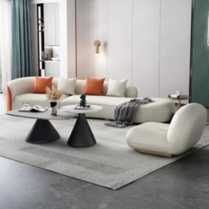 fabric shape sofa luxury sherpa scandinavian two l shape lounge sofa